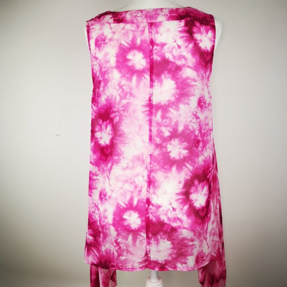 Michael by MK Tie Dye Tunic with Neck detail - Picture 4 of 10